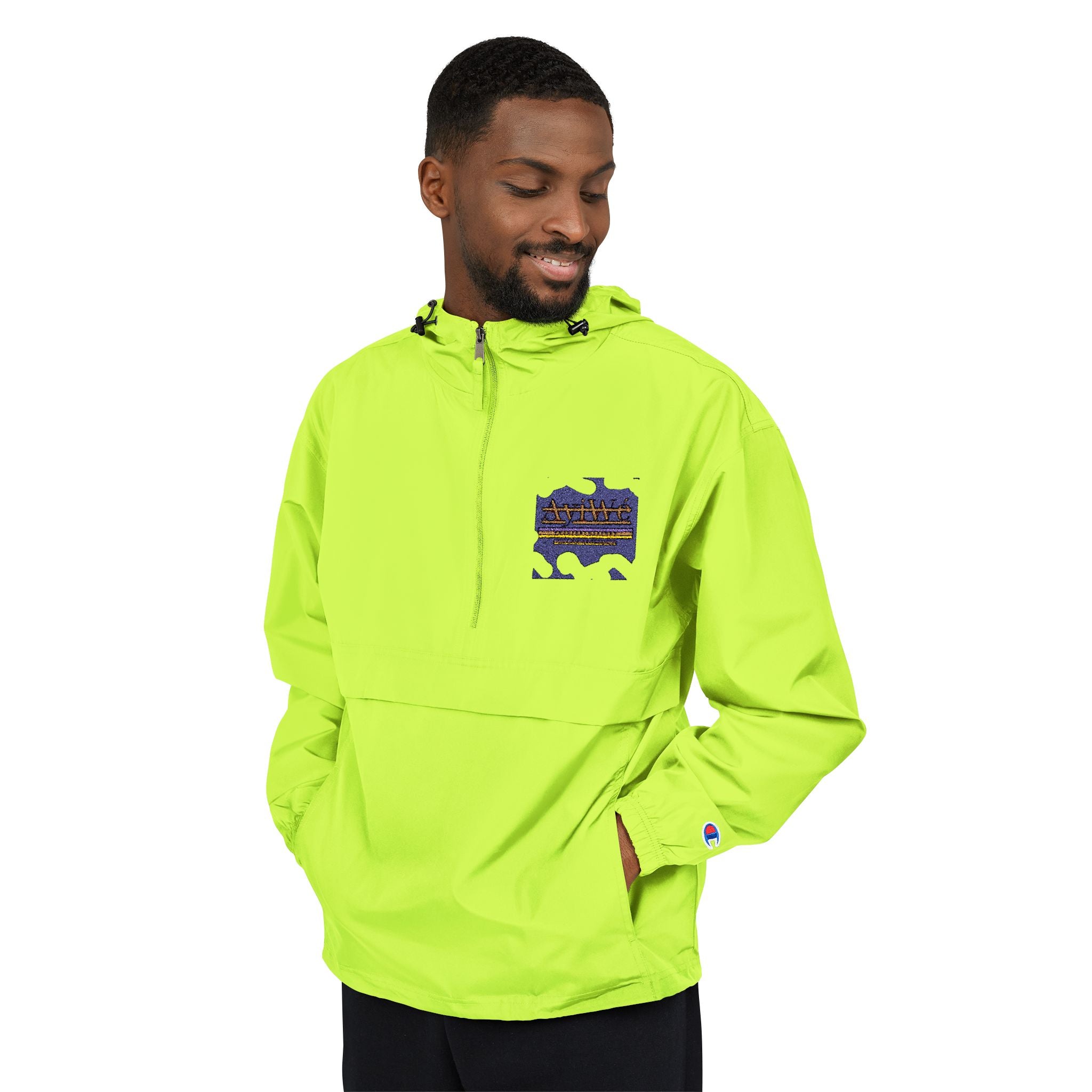 AyiWe13-Champion Unisex Packable Anorak Jacket