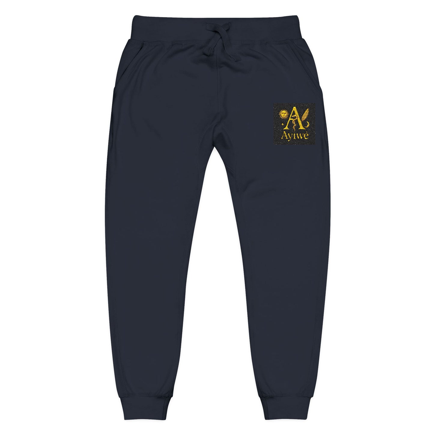 B - One AyiWé Unisex Fleece Sweatpants (Embroidery) - AyiWé Fashion & Style