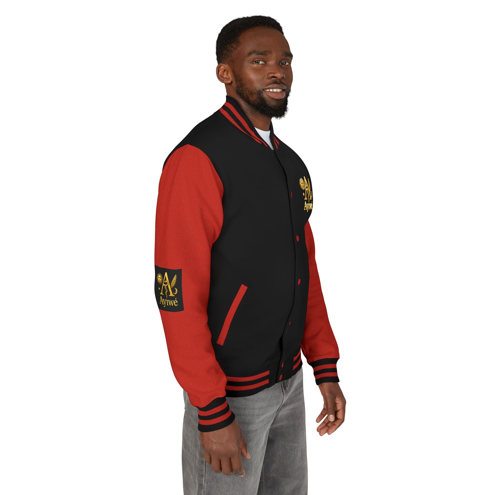 1-A High DegreAyiWé Unisex Heavyweight Letterman Jacket
