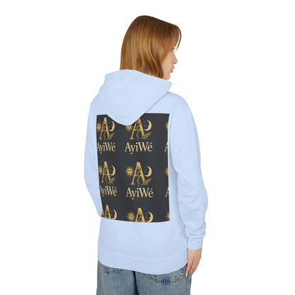 Ayi06 Unisex Lightweight Hooded Sweatshirt. Powered by AyiWe FS