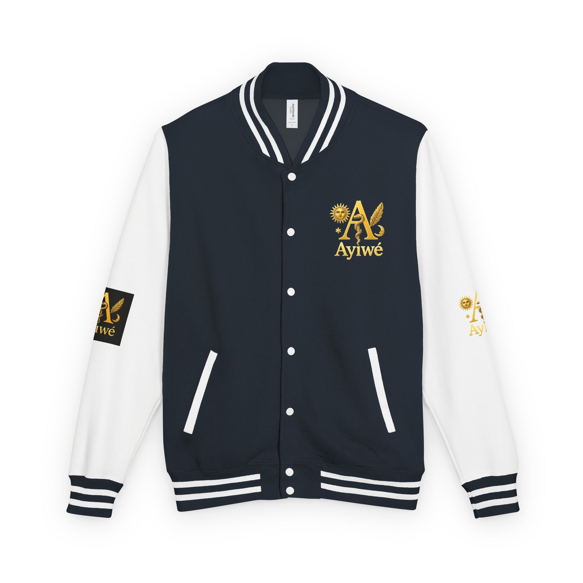1-A High DegreAyiWé Unisex Heavyweight Letterman Jacket
