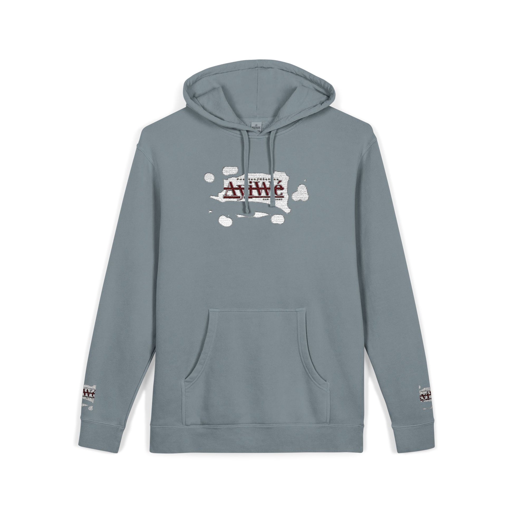 AyiWe A1 Unisex Pigment - Dyed Hoodie (Embroidery) - AyiWé Fashion & Style