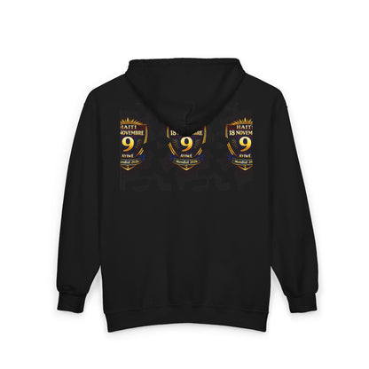 Ayiti18WC - 09G Unisex Heavy Blend™ Full Zip Hooded Sweatshirt by AyiWe F&S - AyiWé Fashion & Style