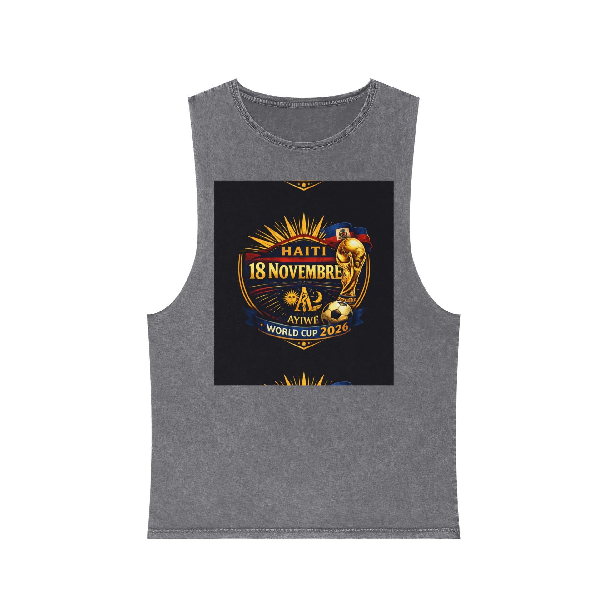 Ht - 07 world cup 2026 Unisex Stonewash Tank Top by AyiWe F&S - AyiWé Fashion & Style
