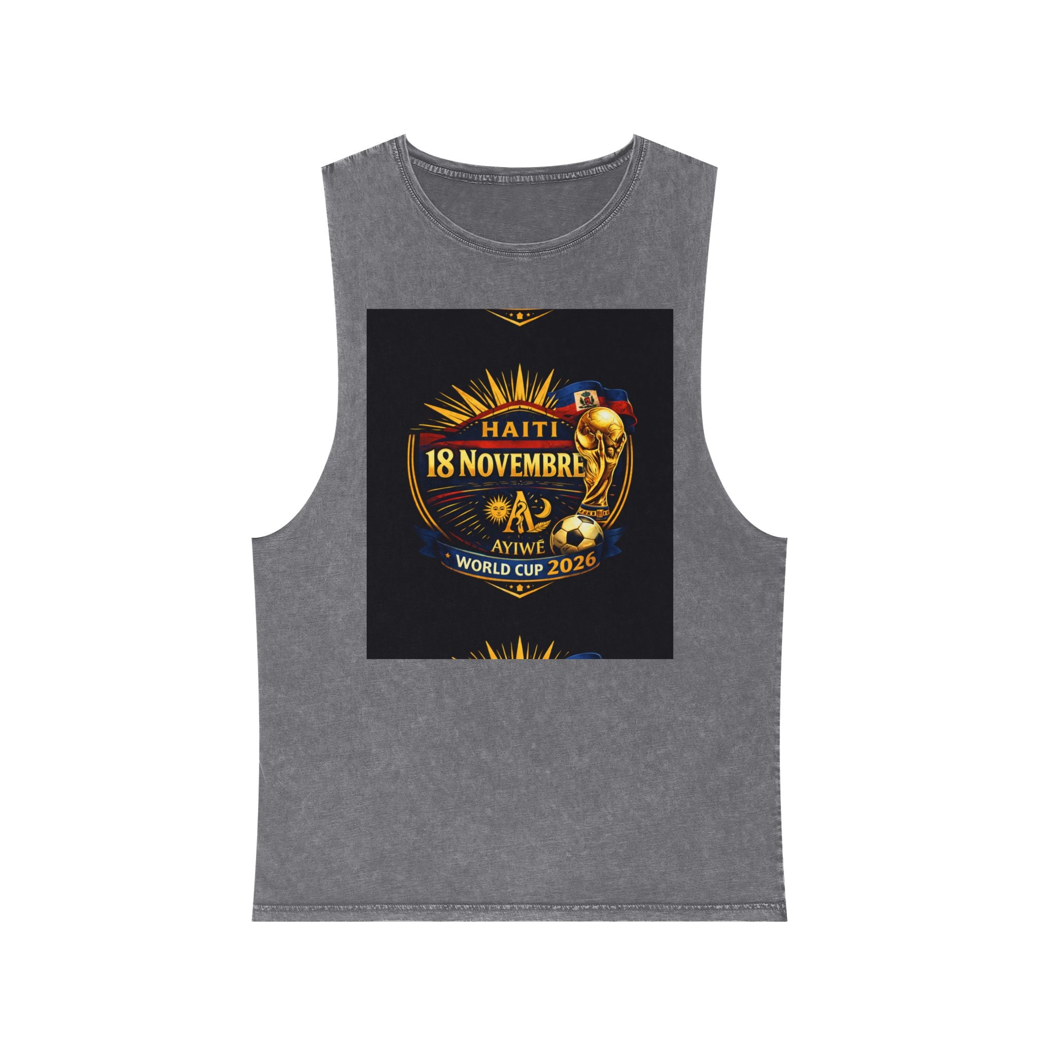 Ht - 07 world cup 2026 Unisex Stonewash Tank Top by AyiWe F&S - AyiWé Fashion & Style