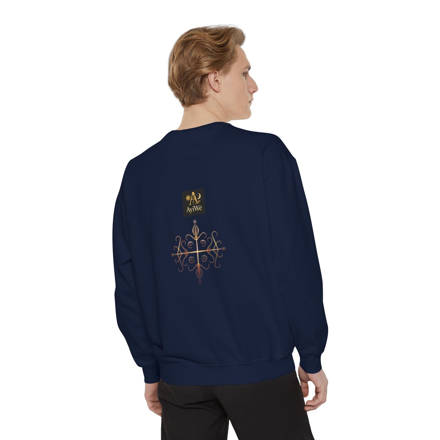 4K-Ayi Unisex Garment-Dyed Sweatshirt. Powered by AyiWe FS