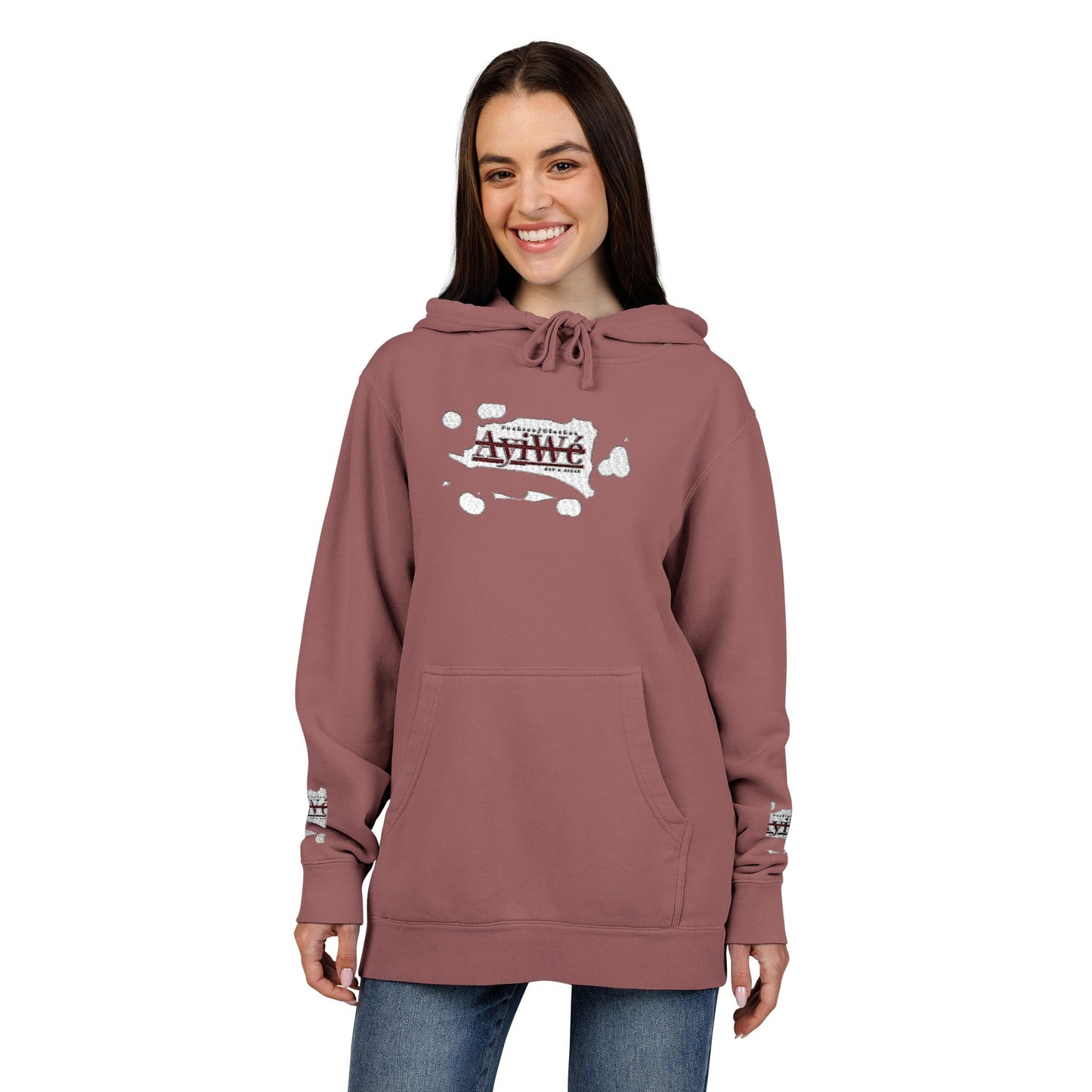 AyiWe A1 Unisex Pigment - Dyed Hoodie (Embroidery) - AyiWé Fashion & Style