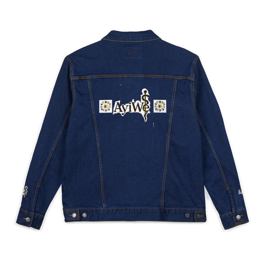 1AyiWé-Day&Night12 Unisex Denim Jacket (Embroidery)