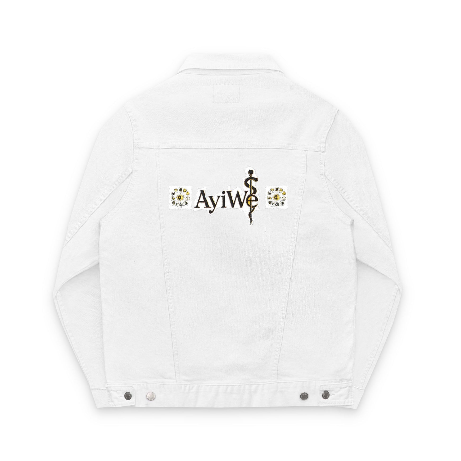1AyiWé - Day&Night12 Unisex Denim Jacket (Embroidery) - AyiWé Fashion & Style