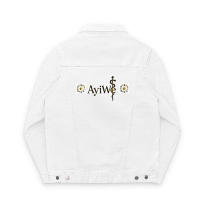 1AyiWé - Day&Night12 Unisex Denim Jacket (Embroidery) - AyiWé Fashion & Style