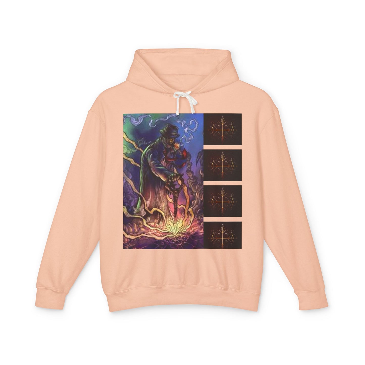 Ayi06 Unisex Lightweight Hooded Sweatshirt. Powered by AyiWe FS