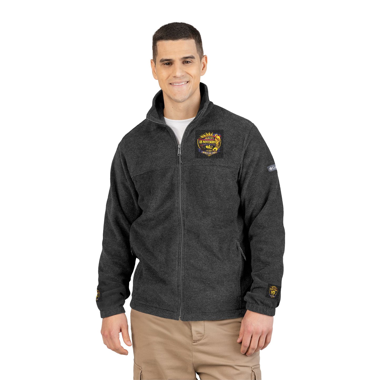 Ht - 2026 Mondial/18Nov Unisex Columbia Fleece Jacket (Embroidery) by AyiWe F&S - AyiWé Fashion & Style