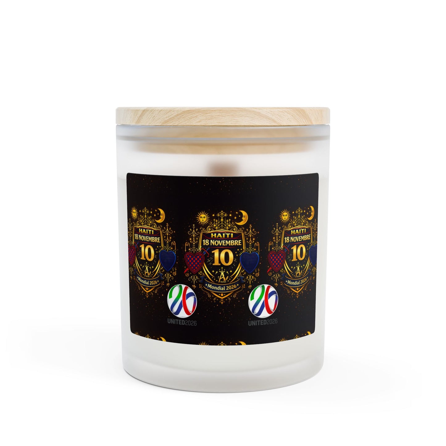 Limen21-Ayi Frosted Glass Candle, 11oz. Powered by AyiWe F&S