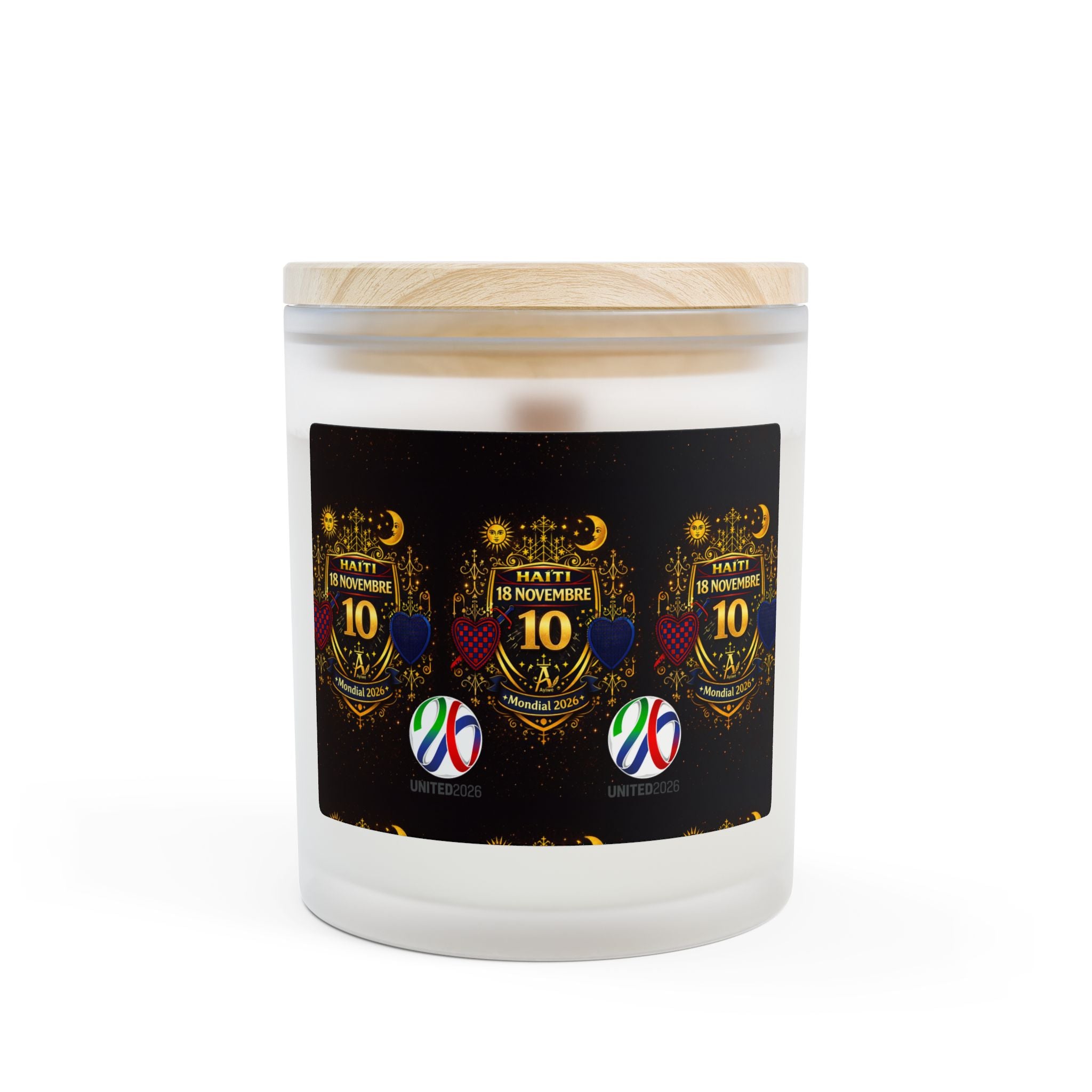 Limen21-Ayi Frosted Glass Candle, 11oz. Powered by AyiWe F&S