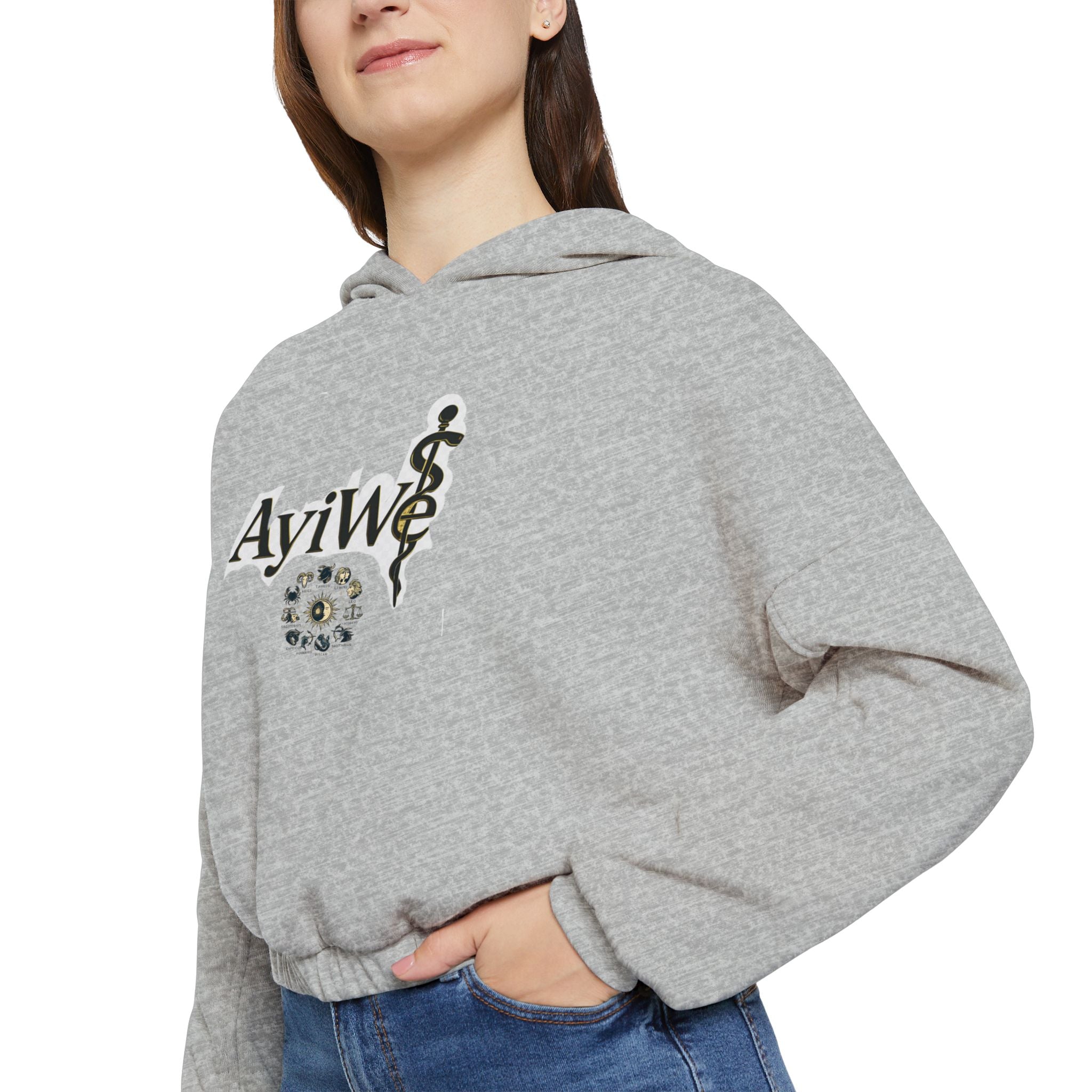 A-Lady1-AyiWé Women's Cinched Bottom Hoodie