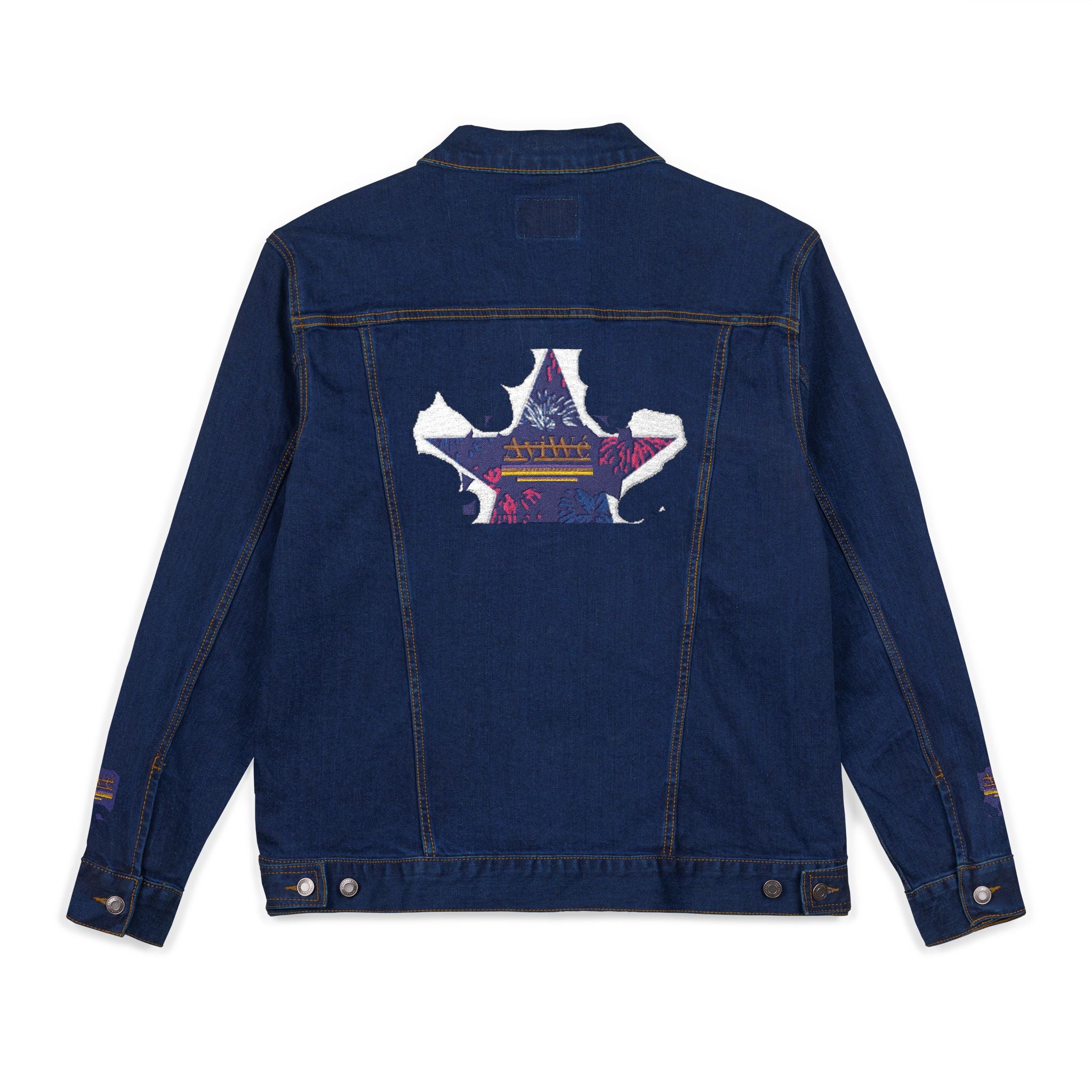 Fibonacci-AyiWeF Unisex Denim Jacket (Embroidery)