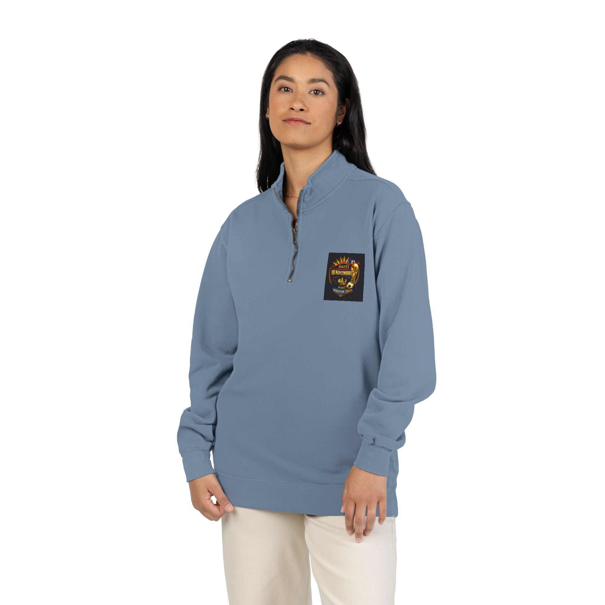 Ht - 18N. 2026 WC Unisex Adult Quarter - Zip Sweatshirt by AyiWe F&S - AyiWé Fashion & Style