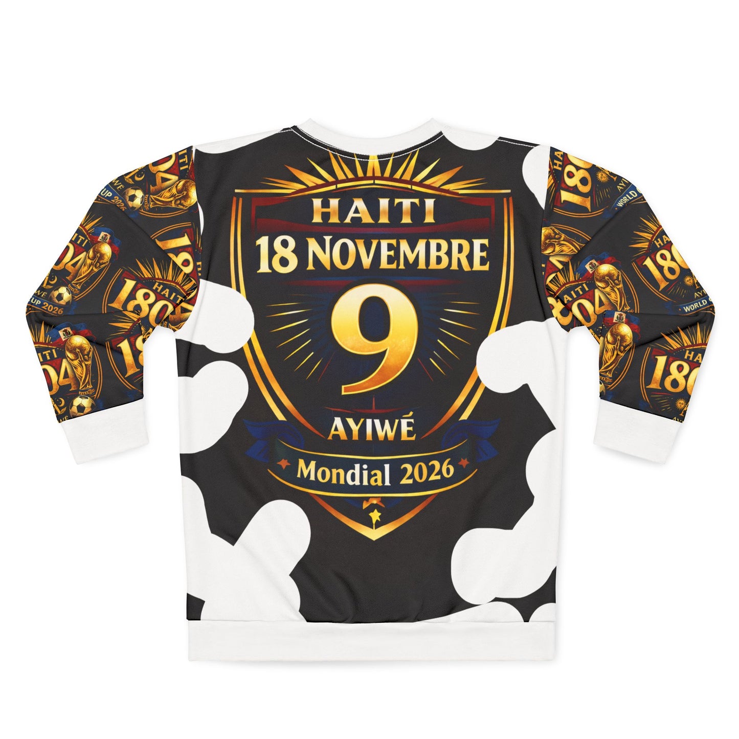 Ayiti18WC - 09Champion Unisex Sweatshirt (AOP) by AyiWe F&S - AyiWé Fashion & Style