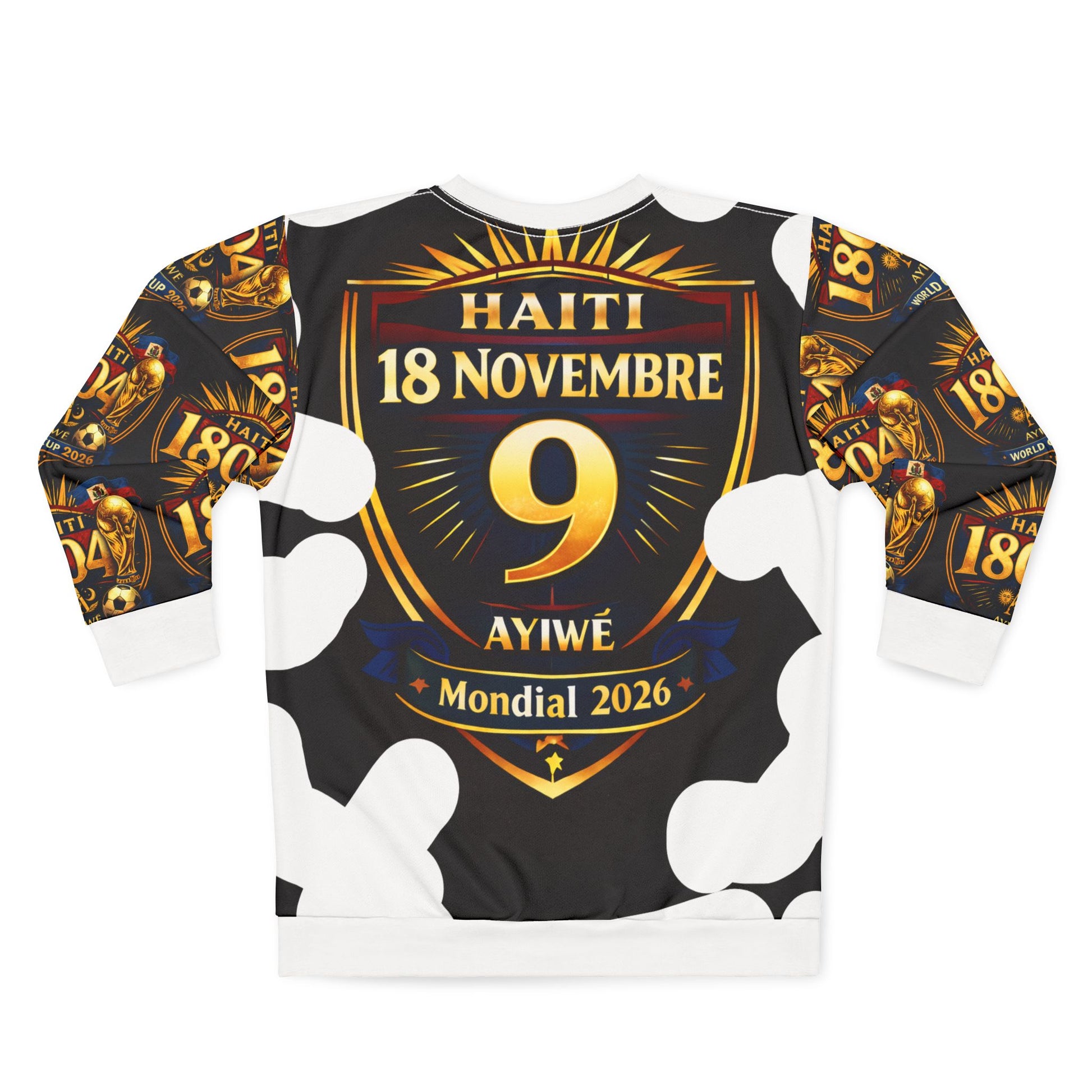 Ayiti18WC - 09Champion Unisex Sweatshirt (AOP) by AyiWe F&S - AyiWé Fashion & Style