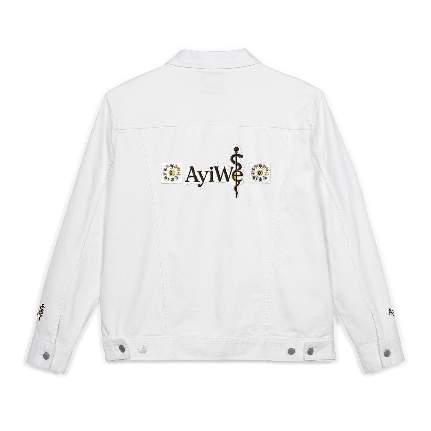 1AyiWé - Day&Night12 Unisex Denim Jacket (Embroidery) - AyiWé Fashion & Style