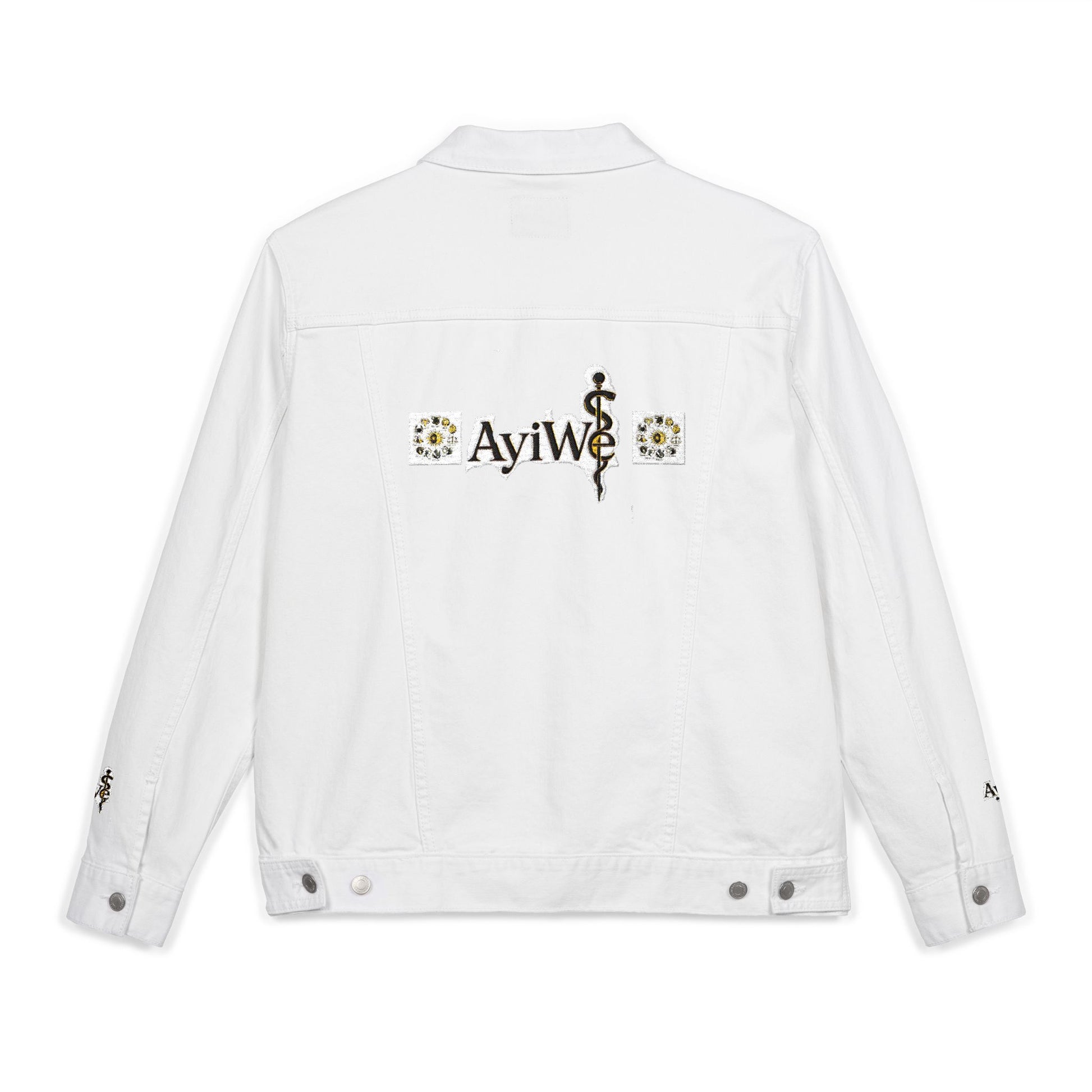 1AyiWé - Day&Night12 Unisex Denim Jacket (Embroidery) - AyiWé Fashion & Style