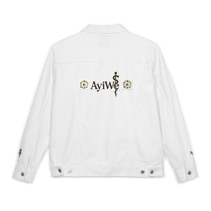 1AyiWé - Day&Night12 Unisex Denim Jacket (Embroidery) - AyiWé Fashion & Style
