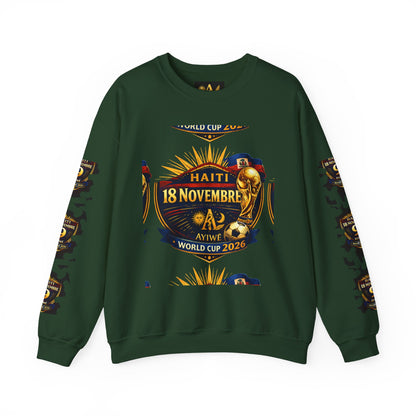 Ayiti18WC - Goal1 Unisex Heavy Blend™ Crewneck Sweatshirt by AyiWe F&S - AyiWé Fashion & Style