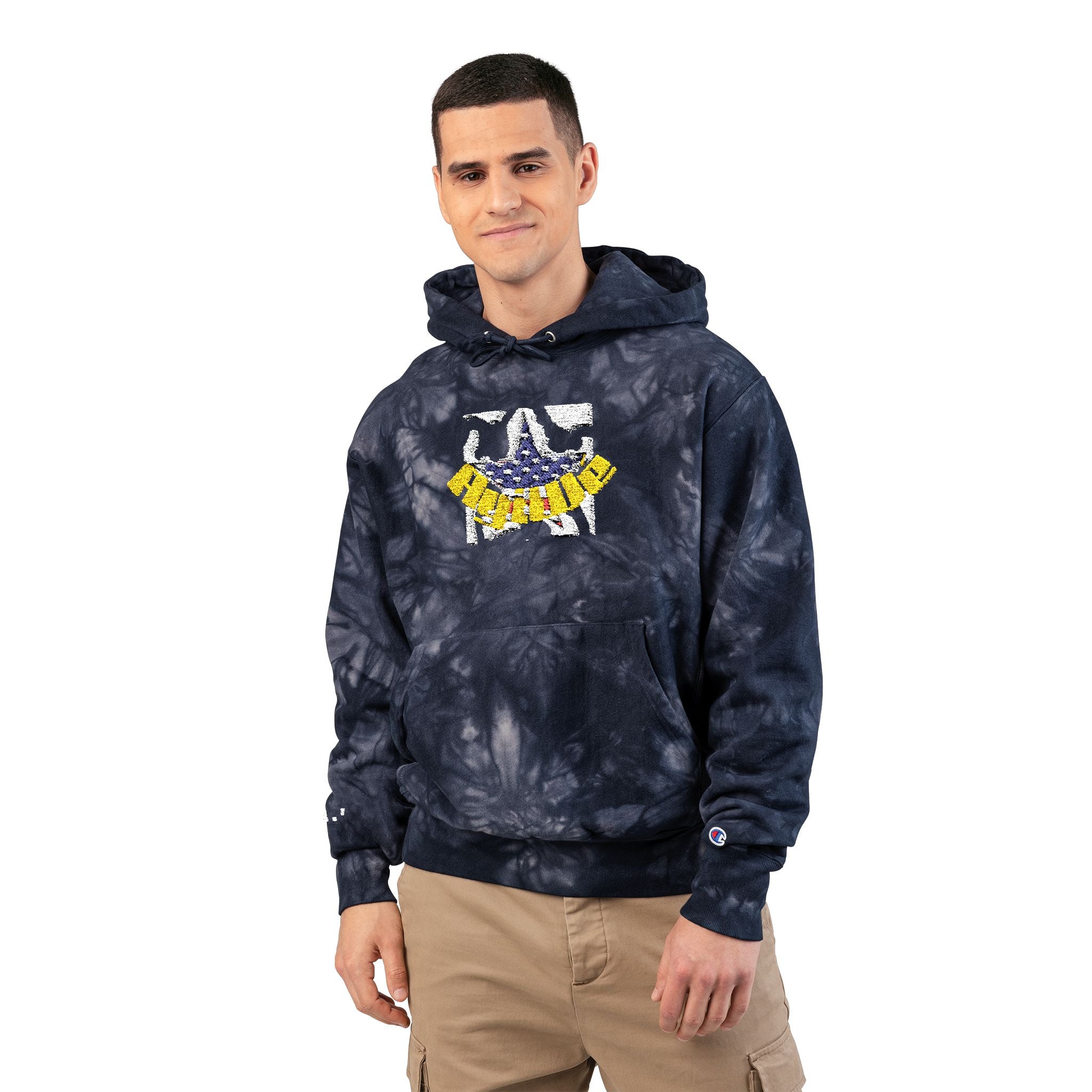 Unisex Champion Tie-Dye Hoodie (Embroidery)