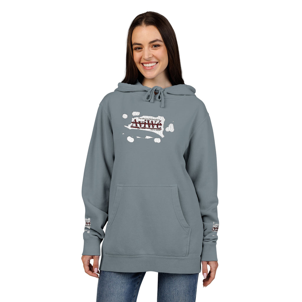 AyiWe A1 Unisex Pigment-Dyed Hoodie (Embroidery)
