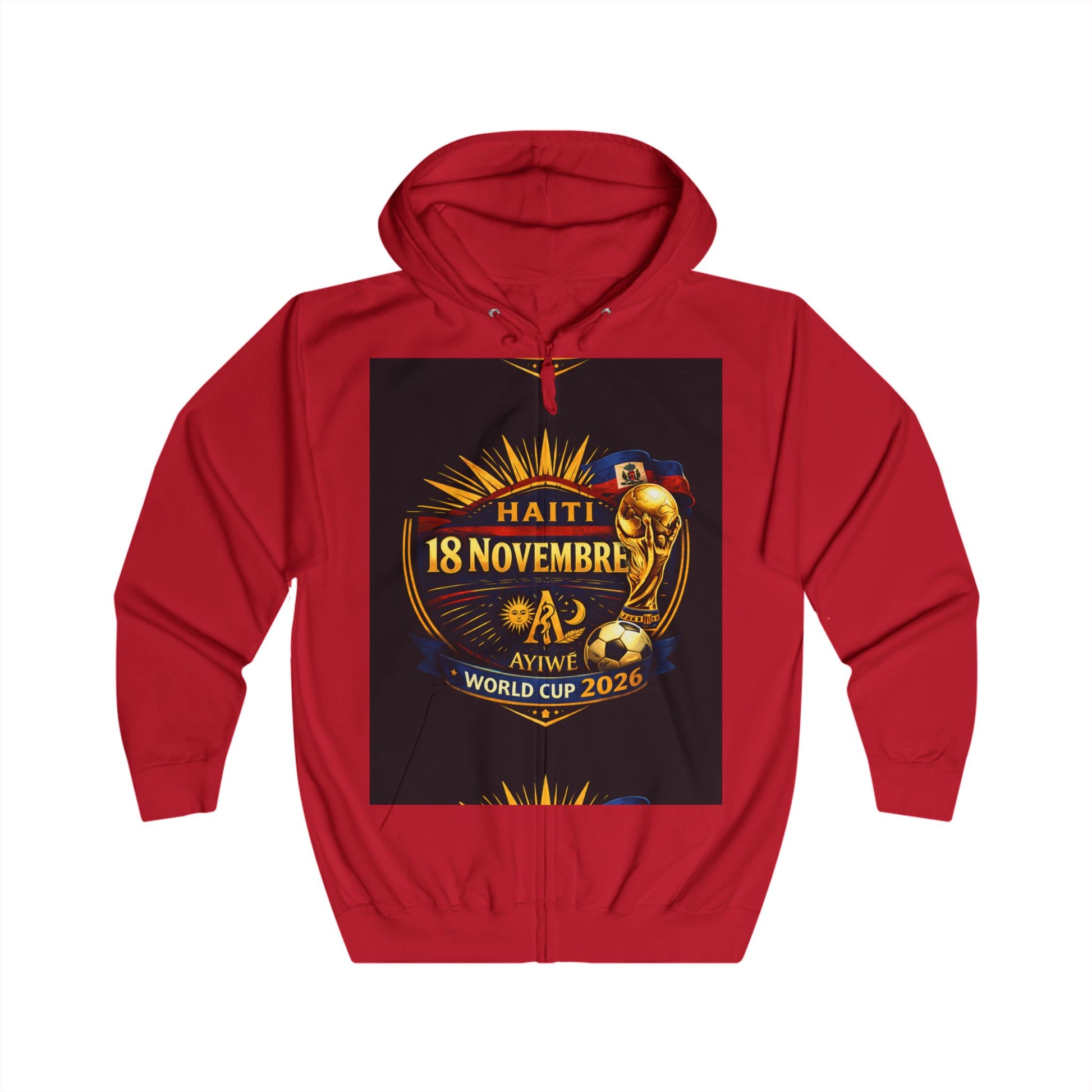 Ht - 2026 world cup Unisex Full Zip Hoodie by Ayiwe F&S - AyiWé Fashion & Style