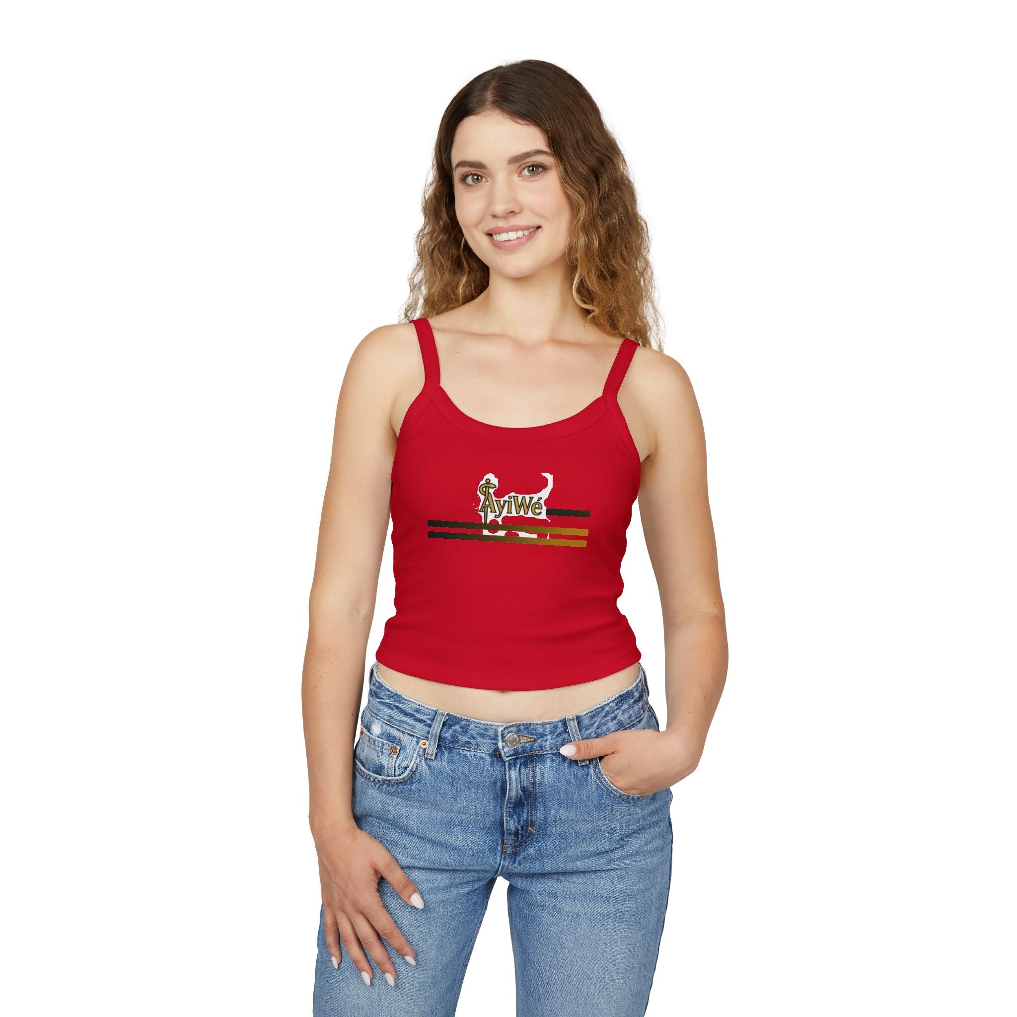 1-EztraLatina AyiWé Women's Spaghetti Strap Tank Top