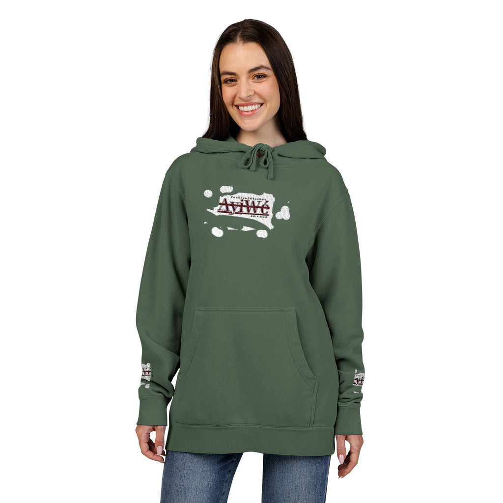 AyiWe A1 Unisex Pigment-Dyed Hoodie (Embroidery)