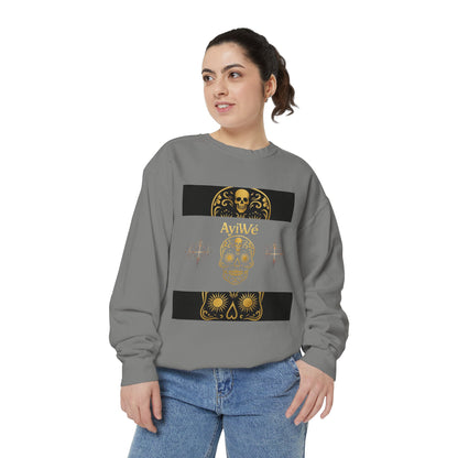 4K-Ayi Unisex Garment-Dyed Sweatshirt. Powered by AyiWe FS