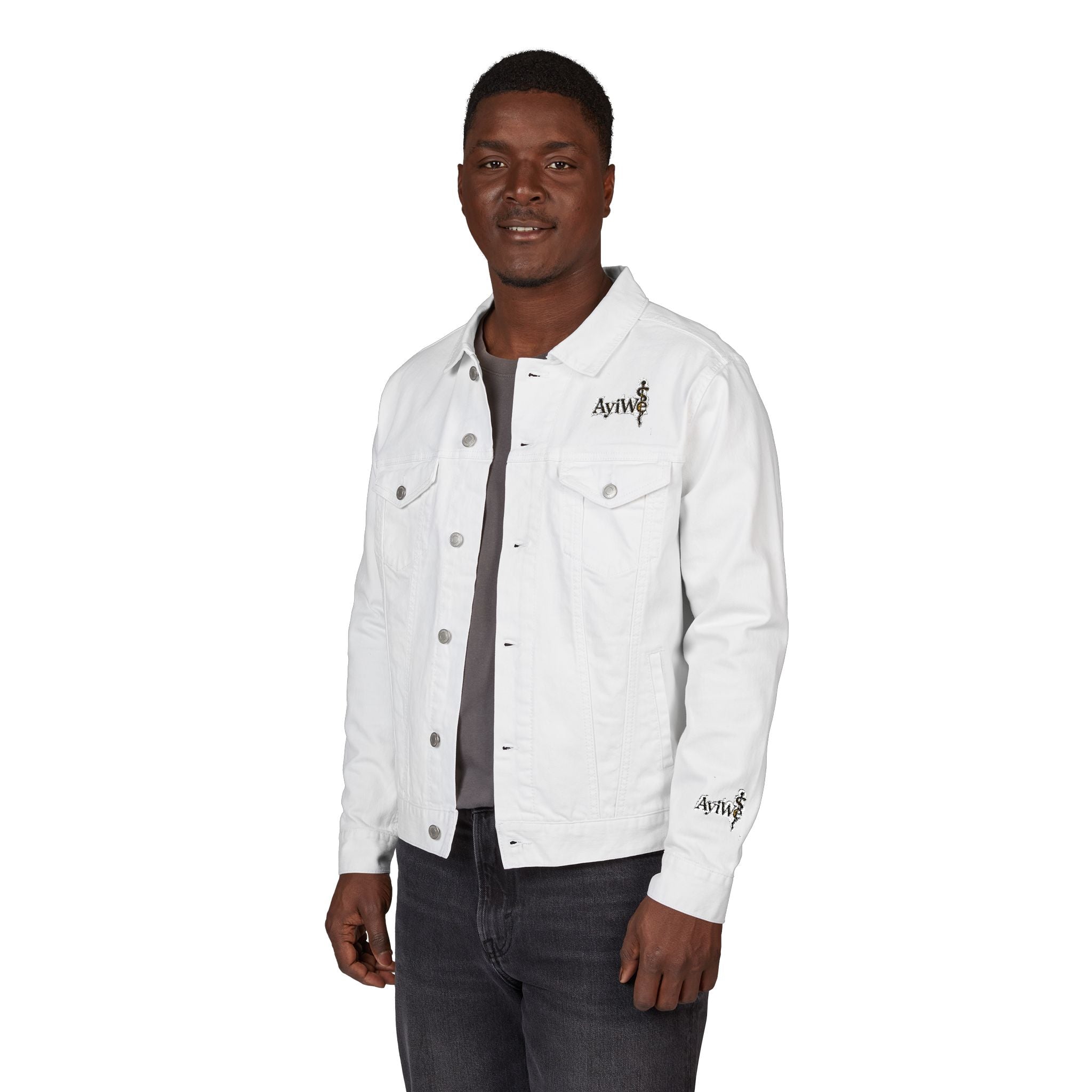 1AyiWé-Day&Night12 Unisex Denim Jacket (Embroidery)