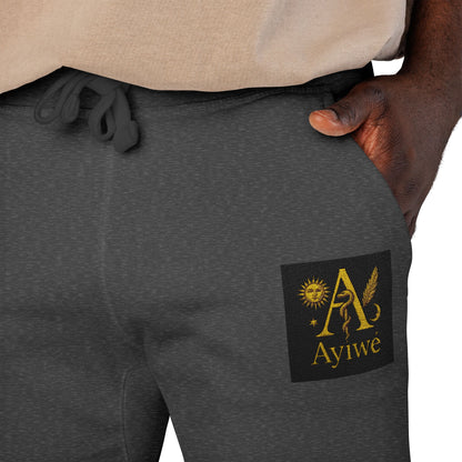 B - One AyiWé Unisex Fleece Sweatpants (Embroidery) - AyiWé Fashion & Style