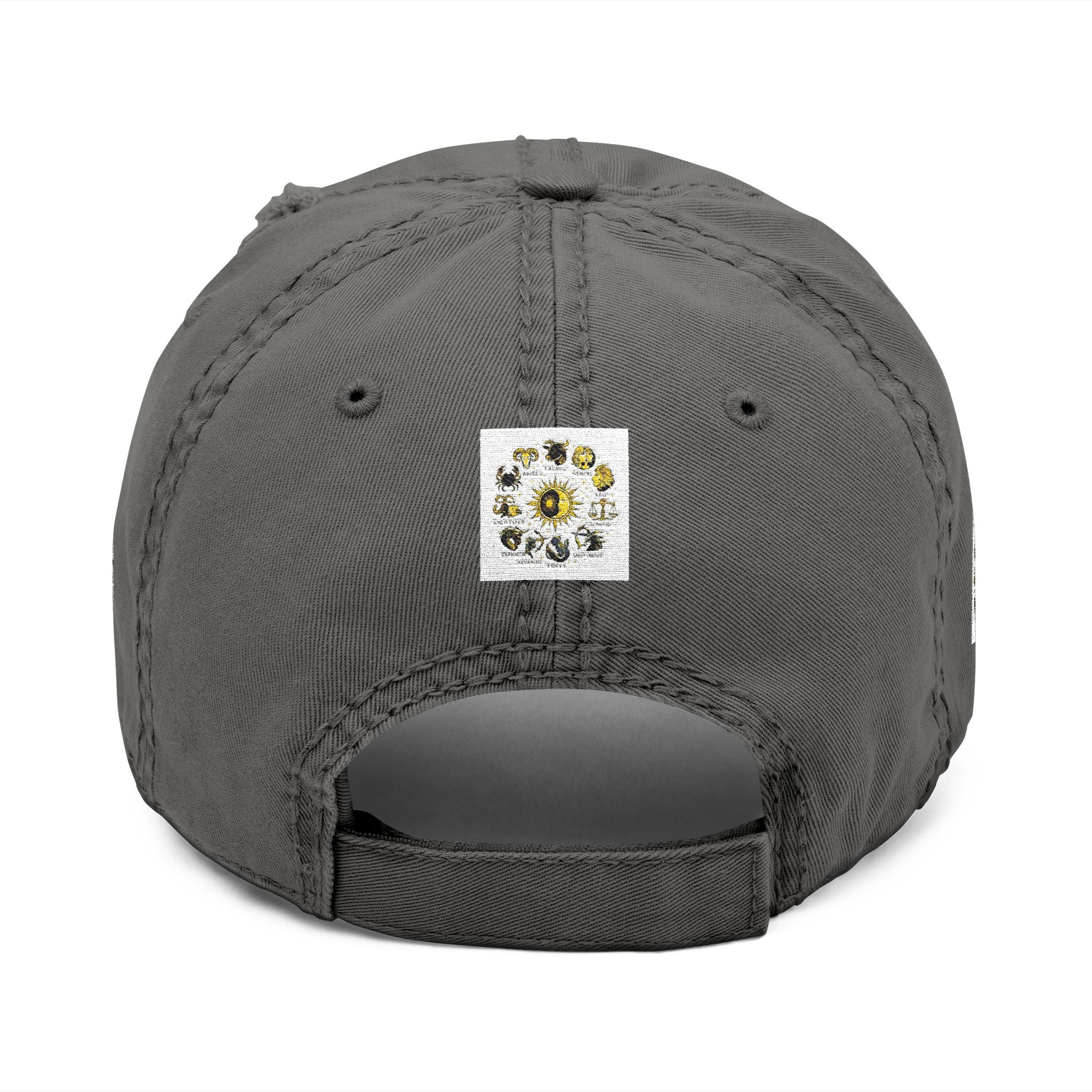 AB3-AyiWé Distressed Dad Hat (Embroidery)
