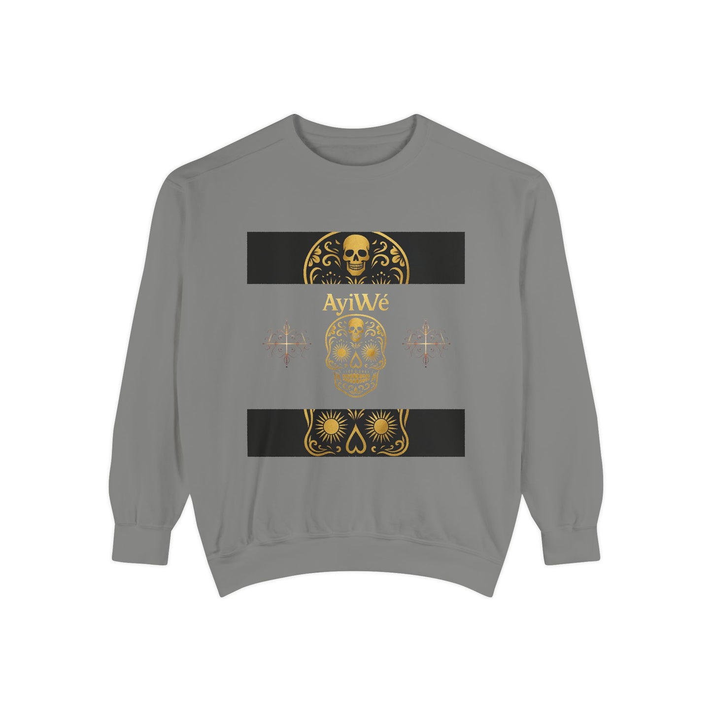 4K-Ayi Unisex Garment-Dyed Sweatshirt. Powered by AyiWe FS