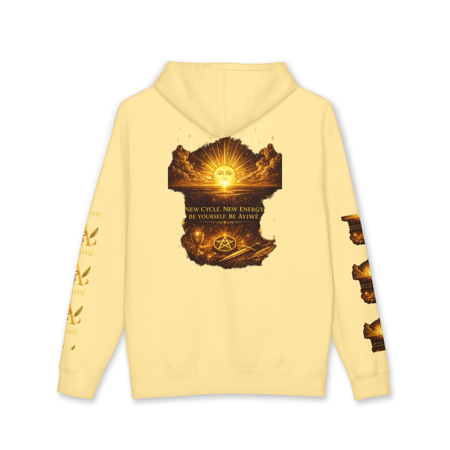 OneSun-Unisex Heavyweight Hooded Sweatshirt. Powered by AyiWe F&S