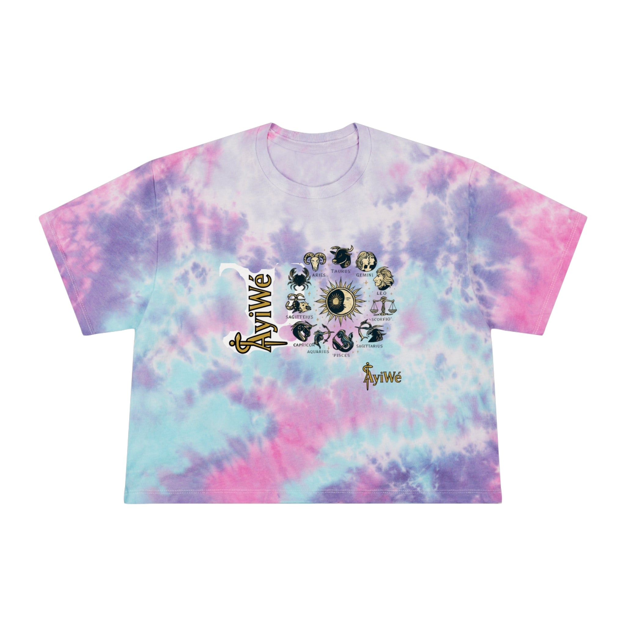 Beliza-Latina AyiWé Women's Tie-Dye Crop Tee