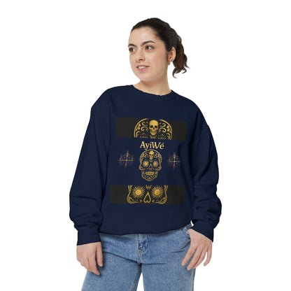 4K-Ayi Unisex Garment-Dyed Sweatshirt. Powered by AyiWe FS