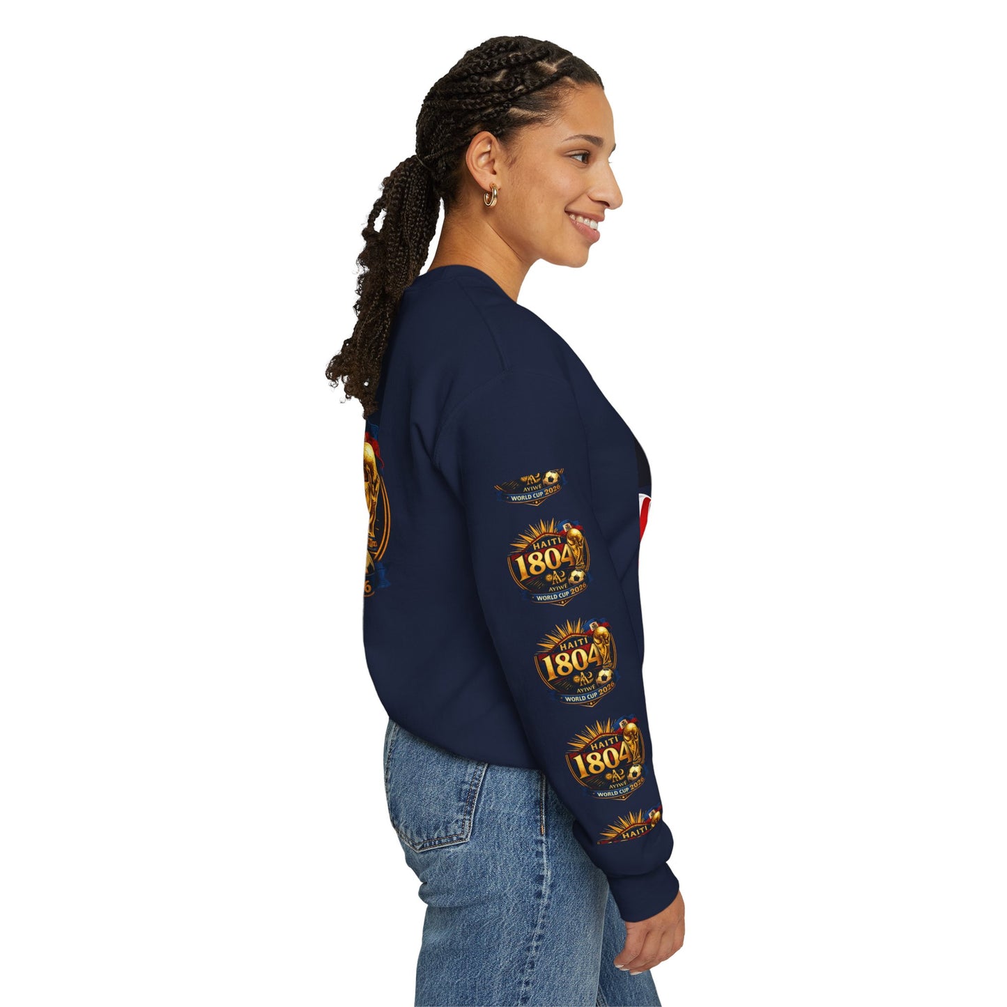 18WC2026 Yon-Nasyon1 Unisex Heavy Blend™ Crewneck Sweatshirt. Powered by AyiWe F&S