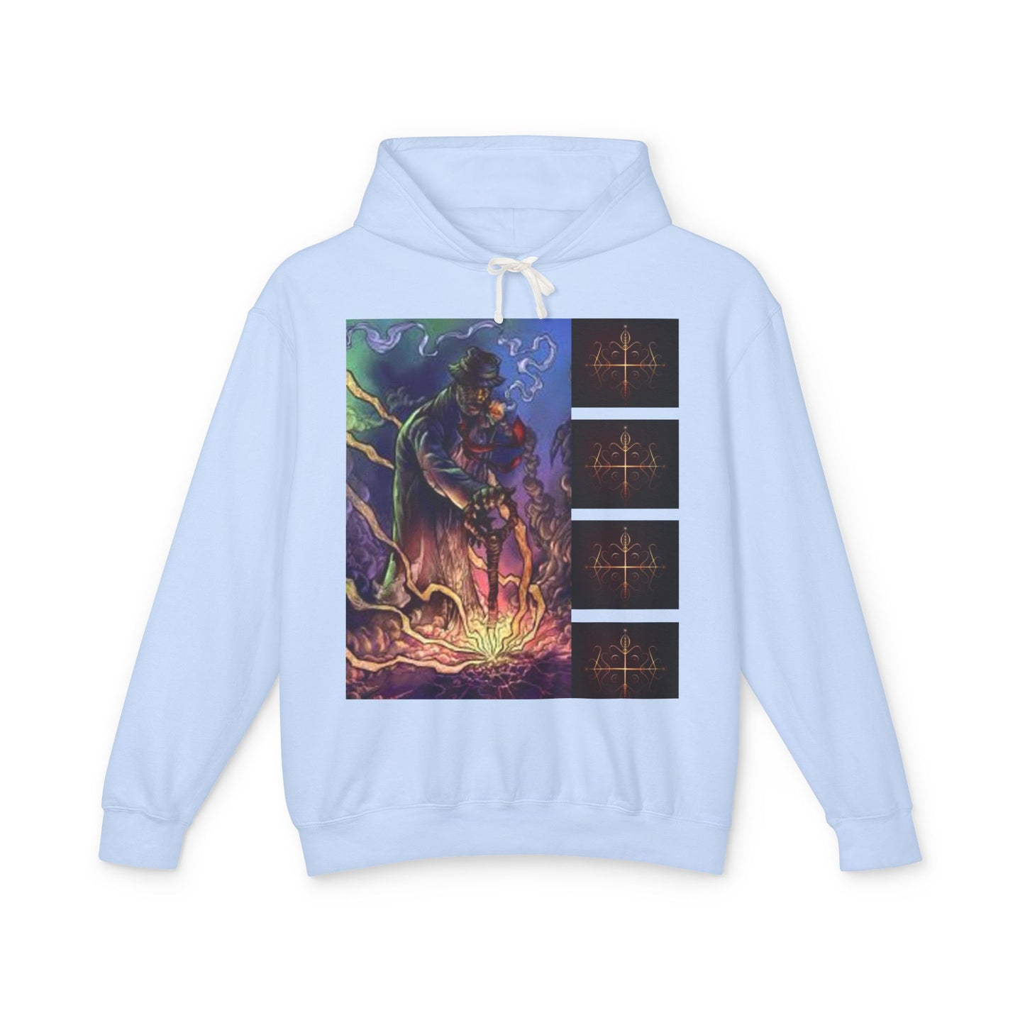 Ayi06 Unisex Lightweight Hooded Sweatshirt. Powered by AyiWe FS