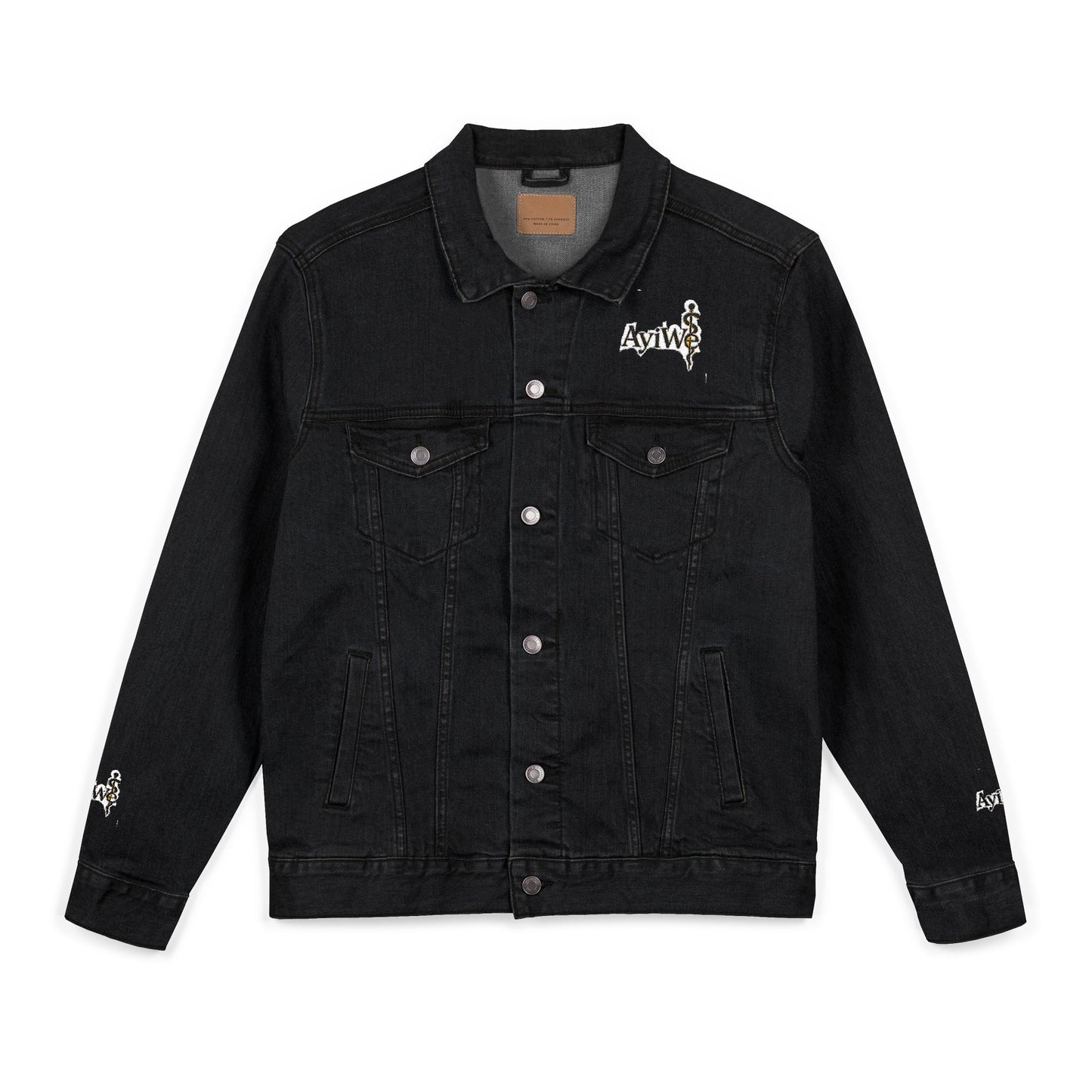 1AyiWé - Day&Night12 Unisex Denim Jacket (Embroidery) - AyiWé Fashion & Style