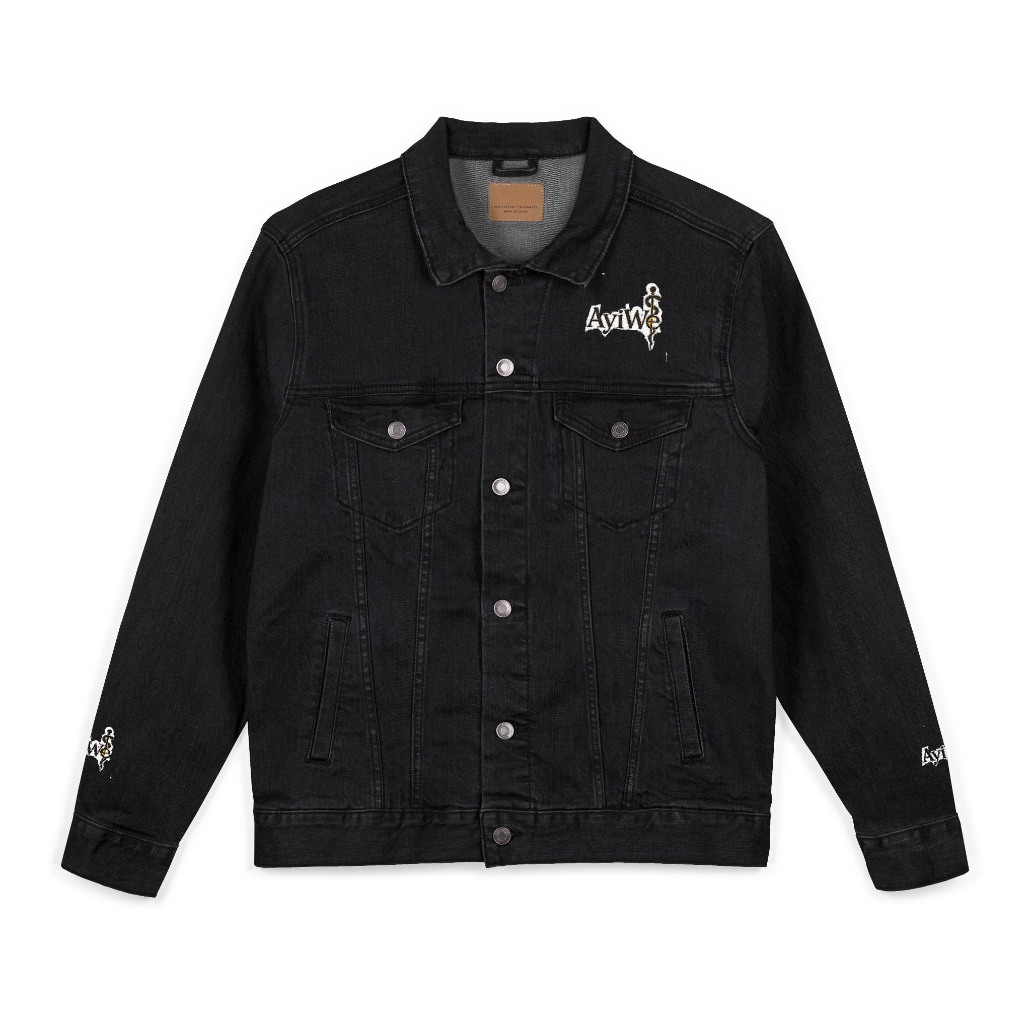 1AyiWé-Day&Night12 Unisex Denim Jacket (Embroidery)