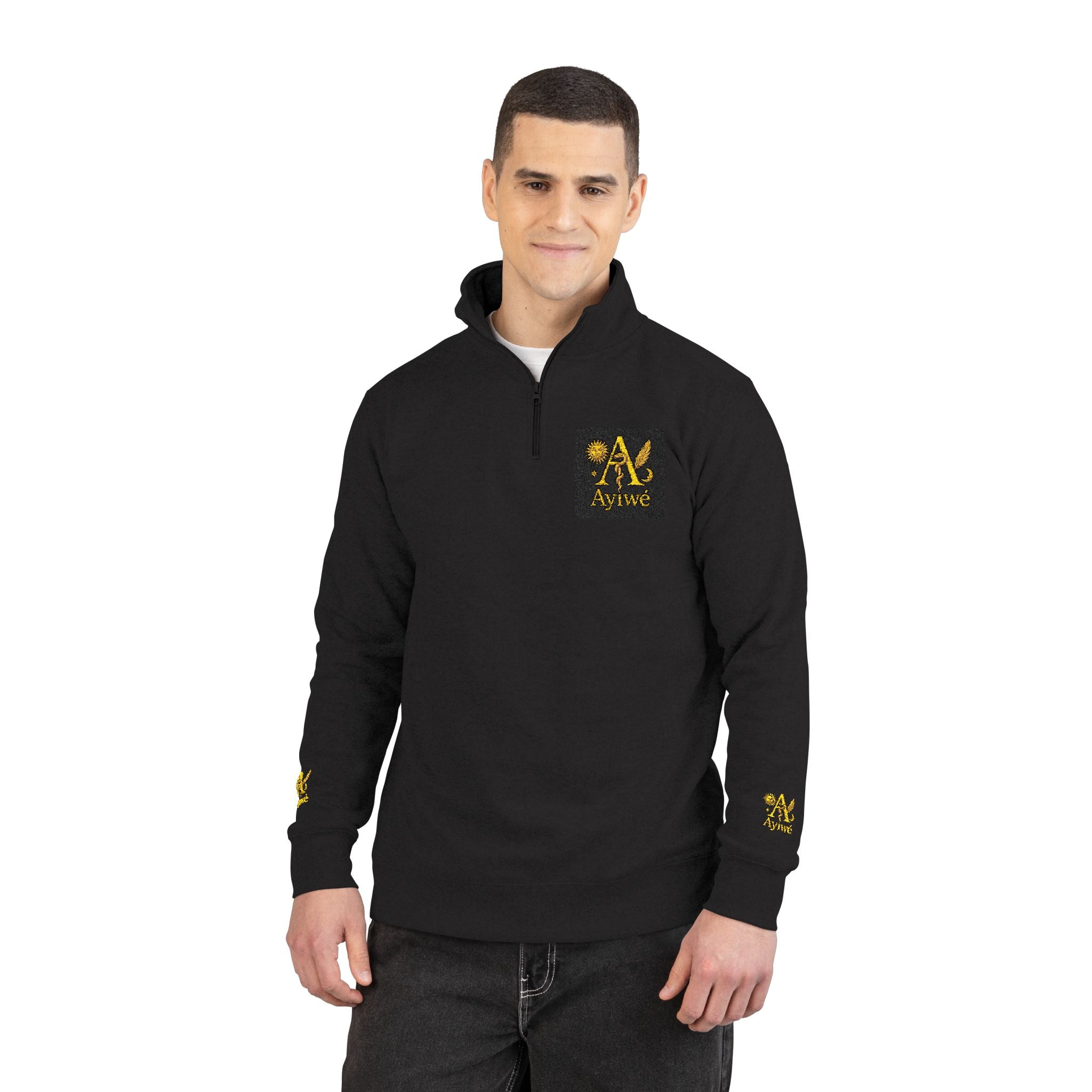 A1-BL12-AyiWé Lifestyle Unisex Fleece Pullover (Embroidery)