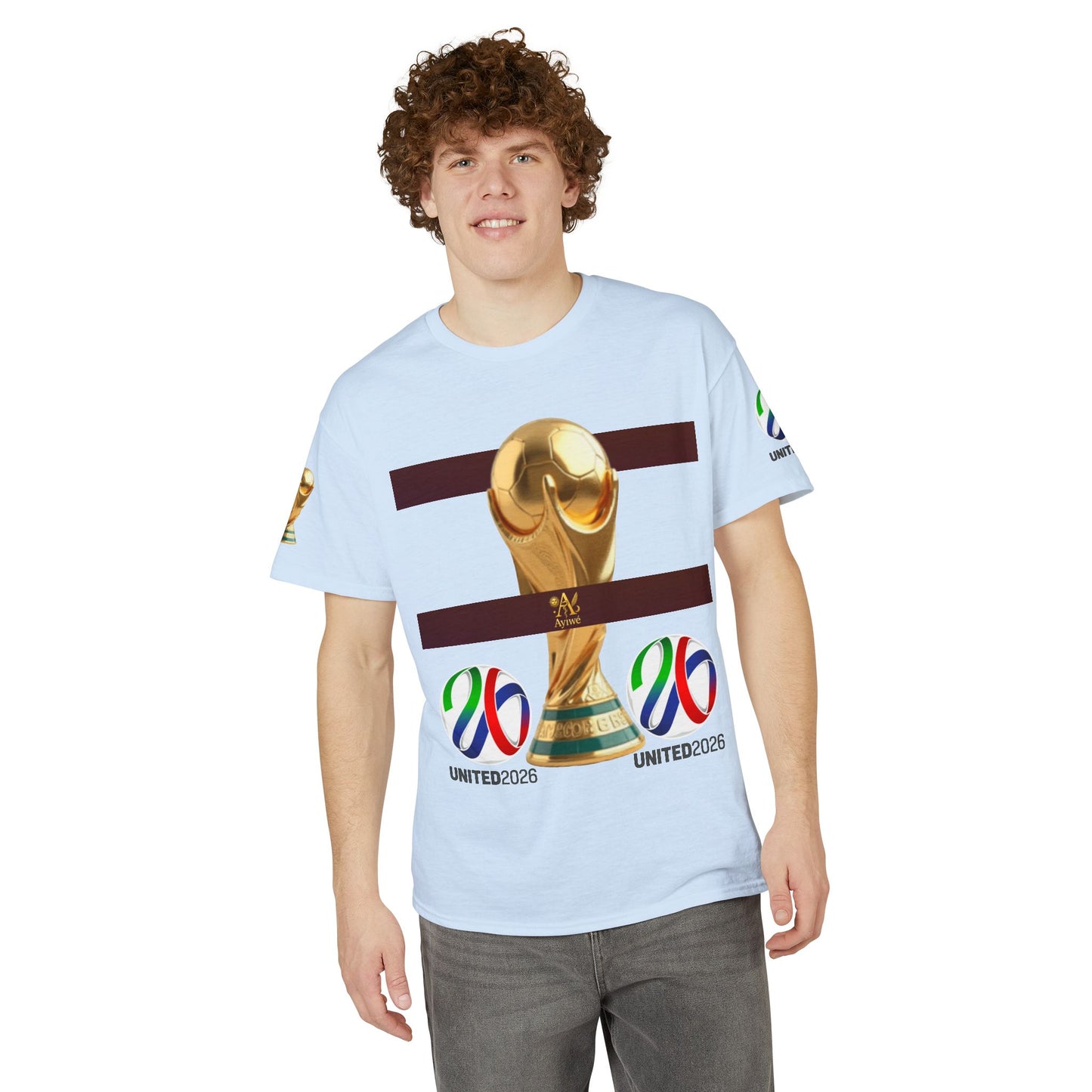 Unity03-Ayi Unisex DryBlend® T-Shirt. Powered by AyiWe F&S