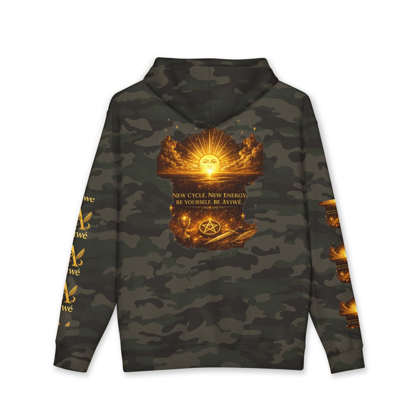 OneSun-Unisex Heavyweight Hooded Sweatshirt. Powered by AyiWe F&S