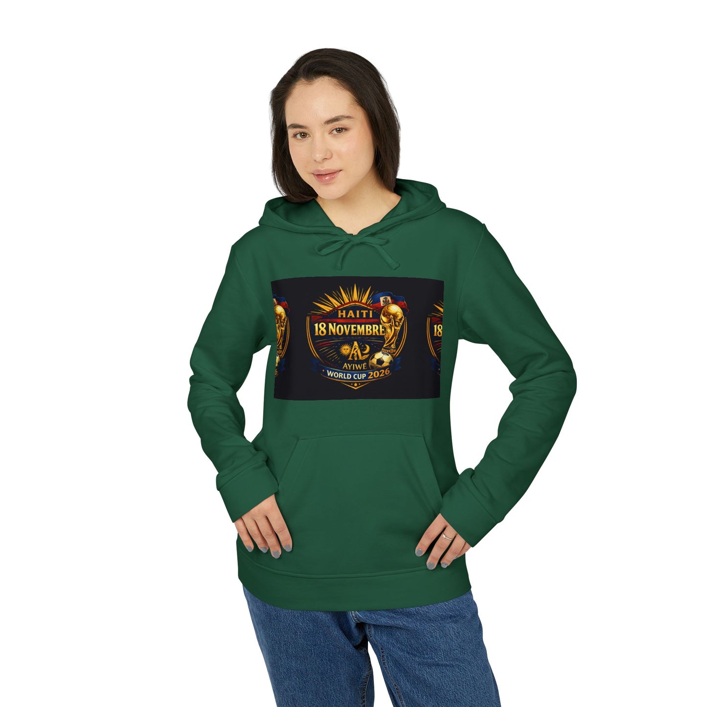 Haiti - 18Nov. adidasXAyiWe Unisex Fleece Hoodie by AyiWe F&S - AyiWé Fashion & Style
