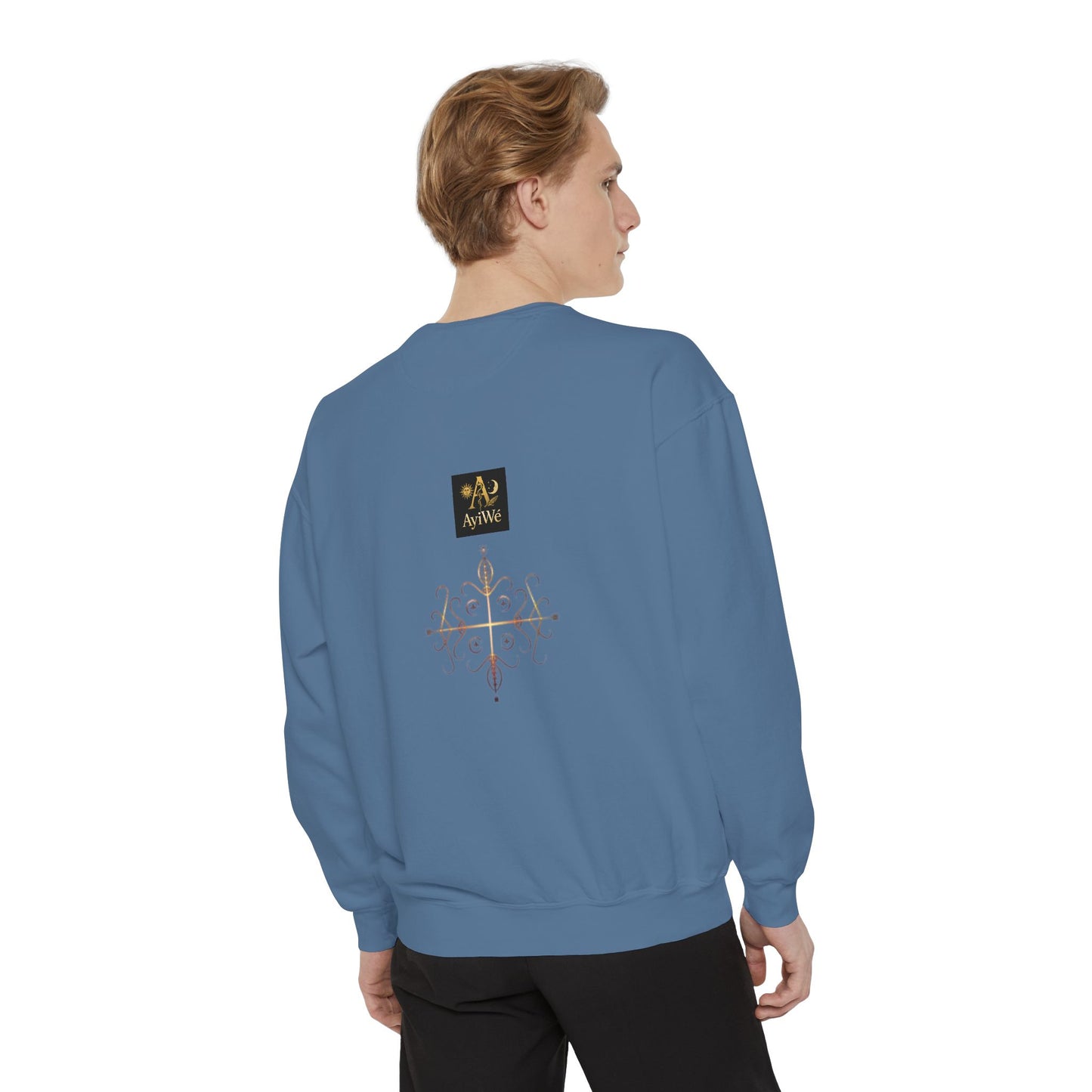 4K-Ayi Unisex Garment-Dyed Sweatshirt. Powered by AyiWe FS