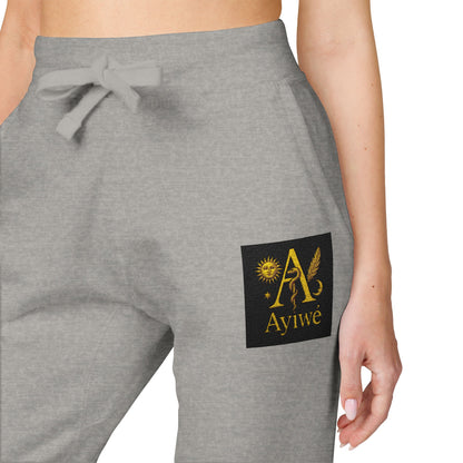 B - One AyiWé Unisex Fleece Sweatpants (Embroidery) - AyiWé Fashion & Style